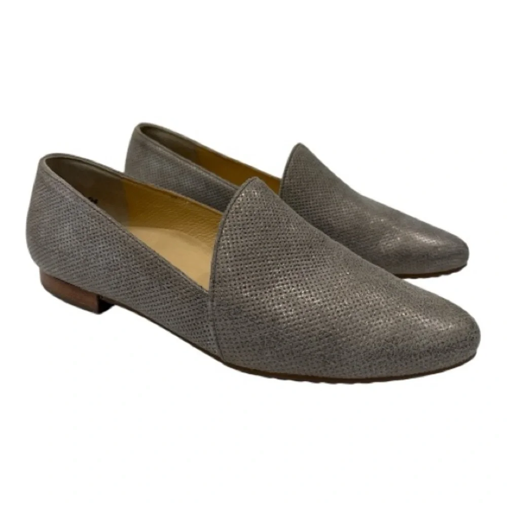 Paul Green Anita Metallic Flats Almond Toe Leather UK Size 4 US 6.5